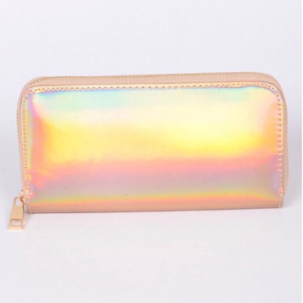 Rose Gold Holographic Wallet
